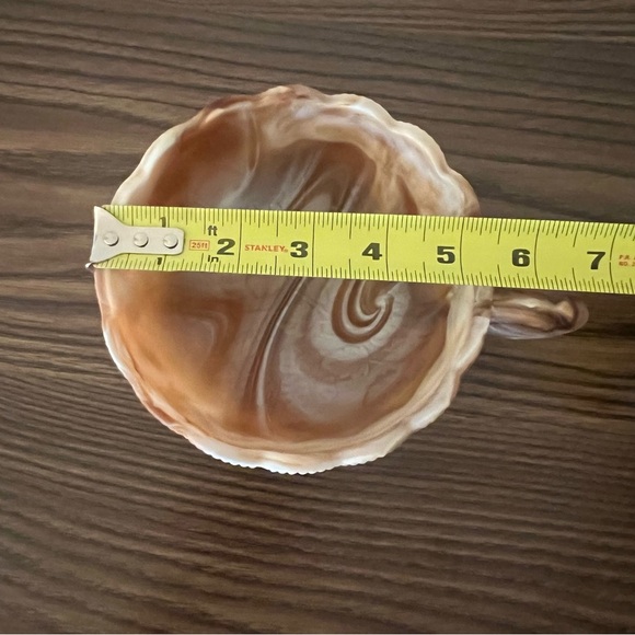 Caramel Swirl Slag Glass Bowl - Picture 10 of 14